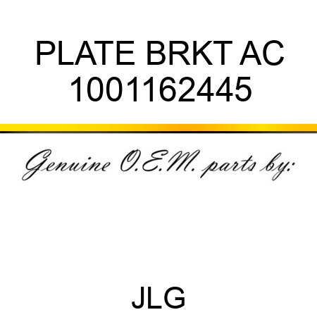 PLATE BRKT AC 1001162445