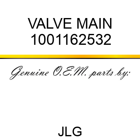 VALVE MAIN 1001162532