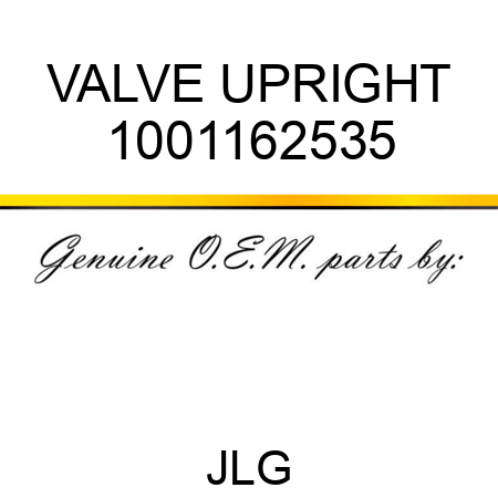 VALVE UPRIGHT 1001162535