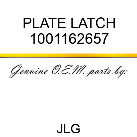 PLATE LATCH 1001162657