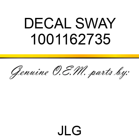 DECAL SWAY 1001162735