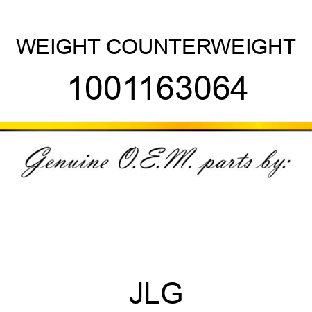 WEIGHT COUNTERWEIGHT 1001163064