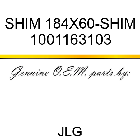 SHIM 184X60-SHIM 1001163103