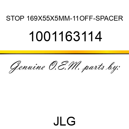 STOP 169X55X5MM-11OFF-SPACER 1001163114