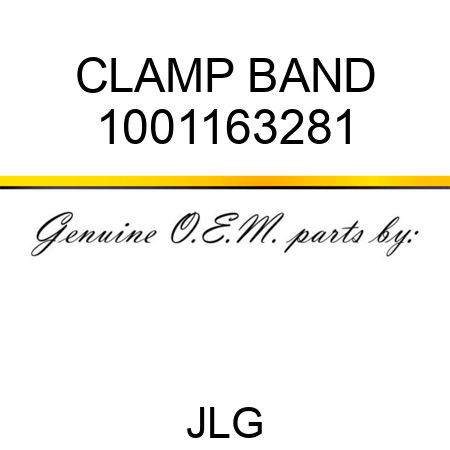 CLAMP BAND 1001163281