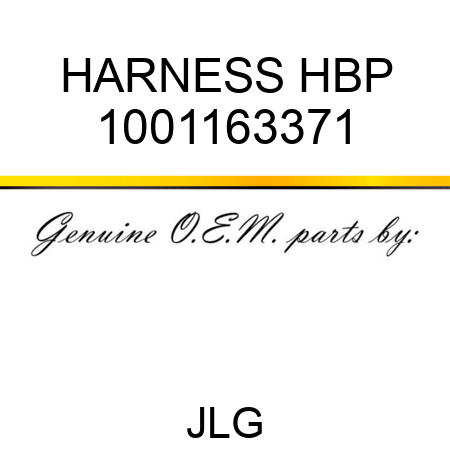 HARNESS HBP 1001163371