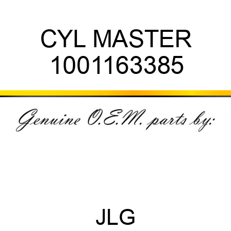 CYL MASTER 1001163385