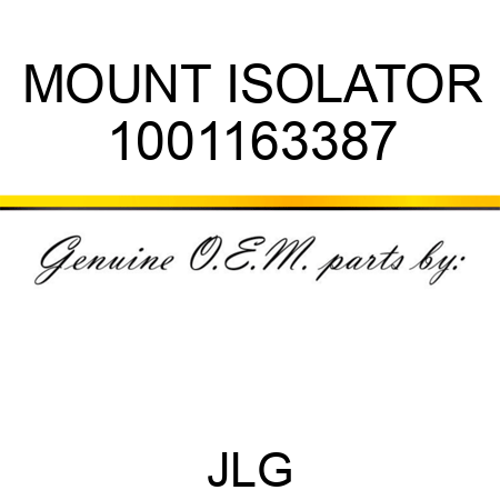 MOUNT ISOLATOR 1001163387