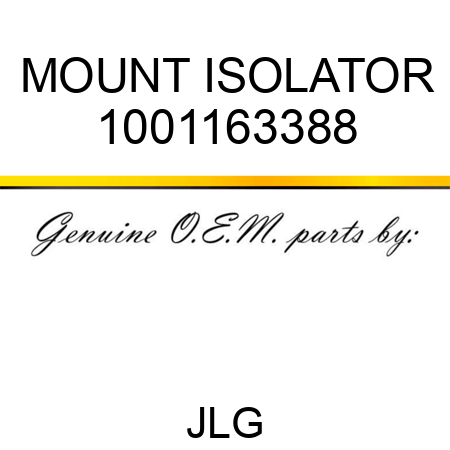 MOUNT ISOLATOR 1001163388