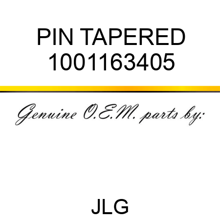 PIN TAPERED 1001163405