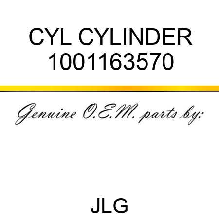 CYL CYLINDER 1001163570