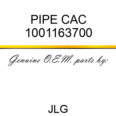 PIPE CAC 1001163700