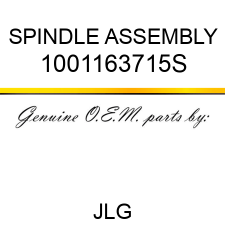 SPINDLE ASSEMBLY 1001163715S