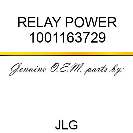 RELAY POWER 1001163729