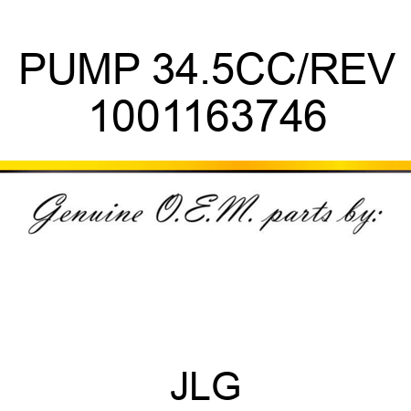 PUMP 34.5CC/REV 1001163746