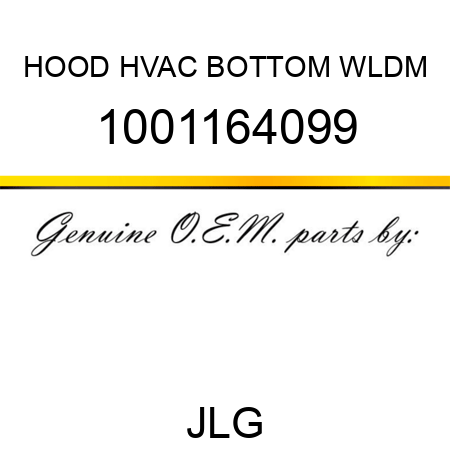 HOOD HVAC BOTTOM WLDM 1001164099