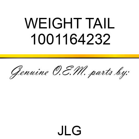 WEIGHT TAIL 1001164232