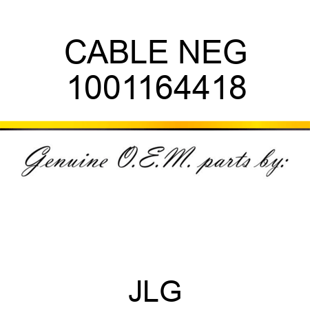 CABLE NEG 1001164418