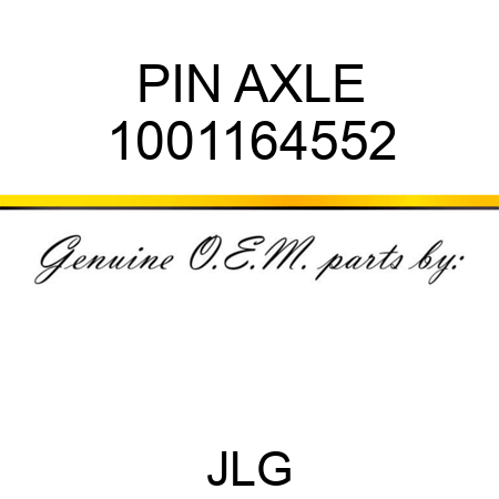 PIN AXLE 1001164552