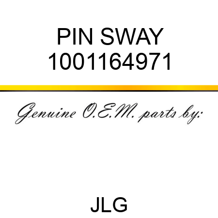 PIN SWAY 1001164971
