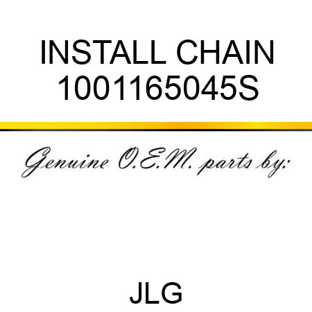 INSTALL CHAIN 1001165045S