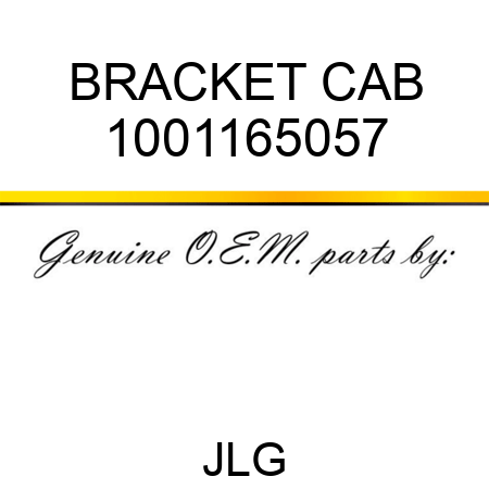 BRACKET CAB 1001165057