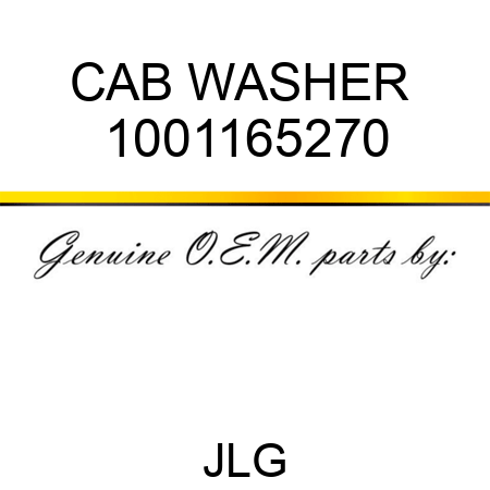 CAB WASHER  1001165270