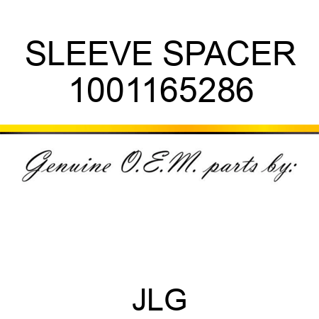SLEEVE SPACER 1001165286
