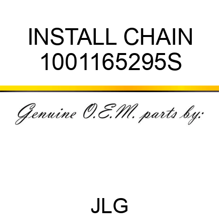 INSTALL CHAIN 1001165295S