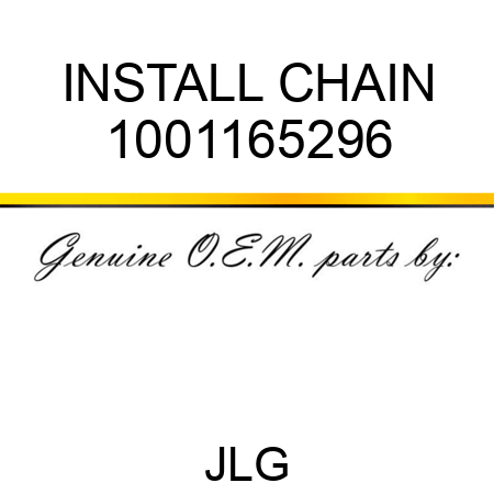 INSTALL CHAIN 1001165296