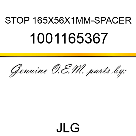 STOP 165X56X1MM-SPACER 1001165367