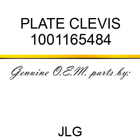 PLATE CLEVIS 1001165484