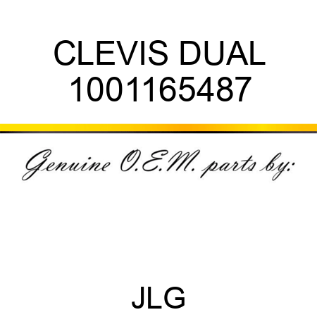 CLEVIS DUAL 1001165487