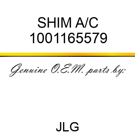 SHIM A/C 1001165579