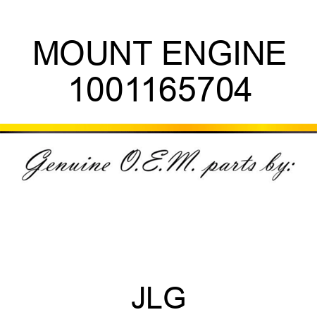 MOUNT ENGINE 1001165704