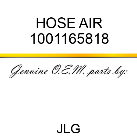 HOSE AIR 1001165818