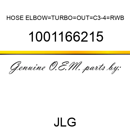 HOSE ELBOW_TURBO_OUT_C3-4_RWB 1001166215