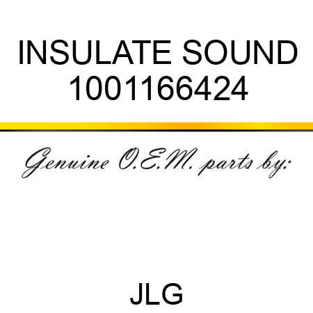 INSULATE SOUND 1001166424