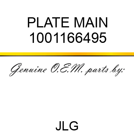 PLATE MAIN 1001166495