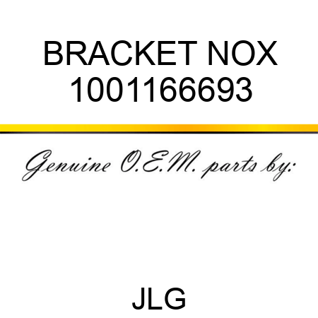 BRACKET NOX 1001166693