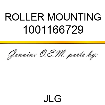 ROLLER MOUNTING 1001166729