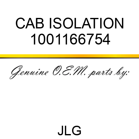 CAB ISOLATION 1001166754