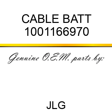 CABLE BATT 1001166970