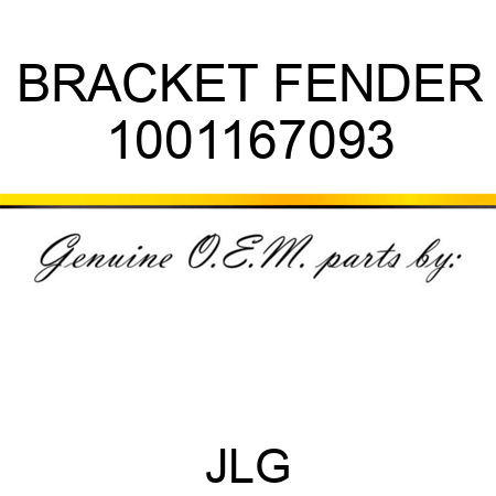 BRACKET FENDER 1001167093
