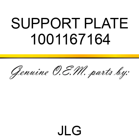 SUPPORT PLATE 1001167164