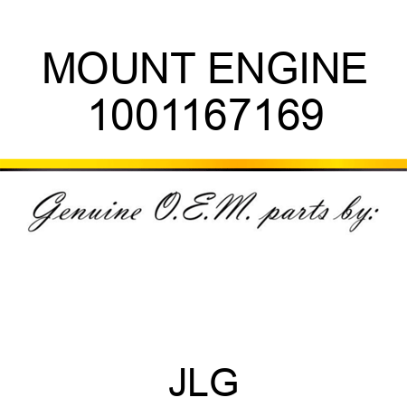 MOUNT ENGINE 1001167169