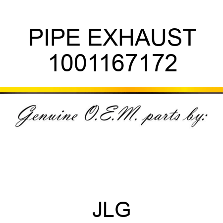 PIPE EXHAUST 1001167172