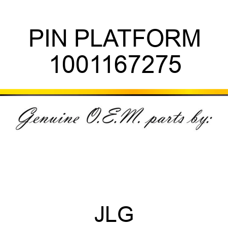 PIN PLATFORM 1001167275