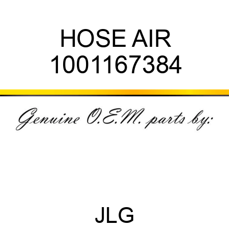 HOSE AIR 1001167384