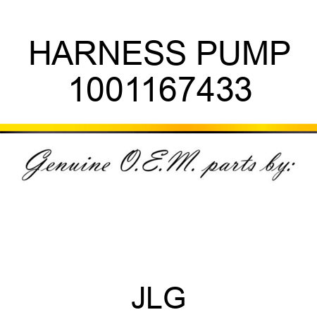 HARNESS PUMP 1001167433